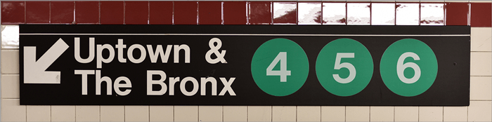 bronx subway sign