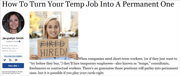 from temp to perm worker
