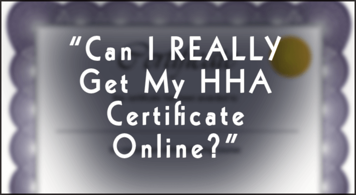 hha certificate online